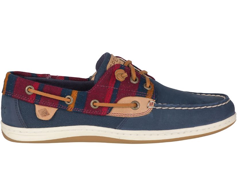Sperry Songfish Varsity Wool Boat Shoes - Women's Boat Shoes - Navy [UD2498075] Sperry Top Sider Ire